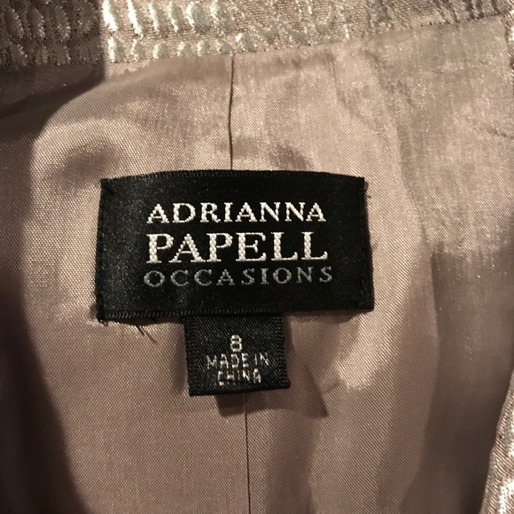 Adrianna Papell Dresses & Skirts - Adriana Pappell silver cocktail dress